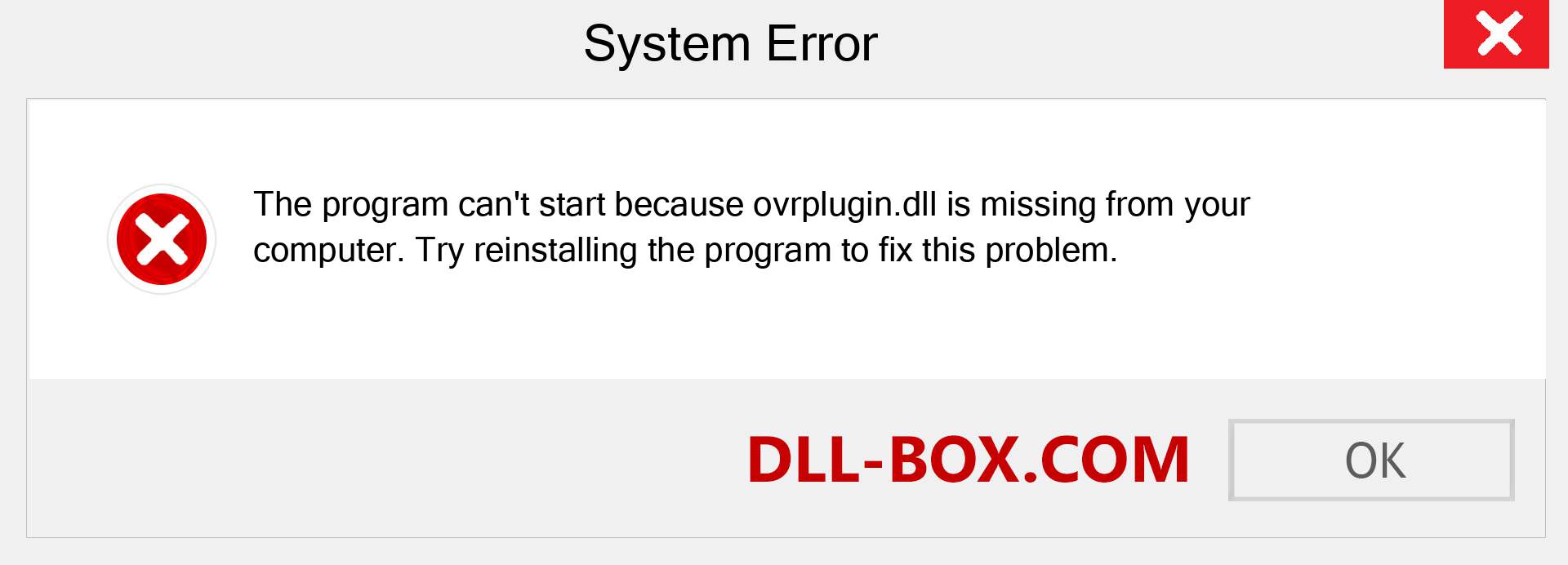  ovrplugin.dll file is missing?. Download for Windows 7, 8, 10 - Fix  ovrplugin dll Missing Error on Windows, photos, images
